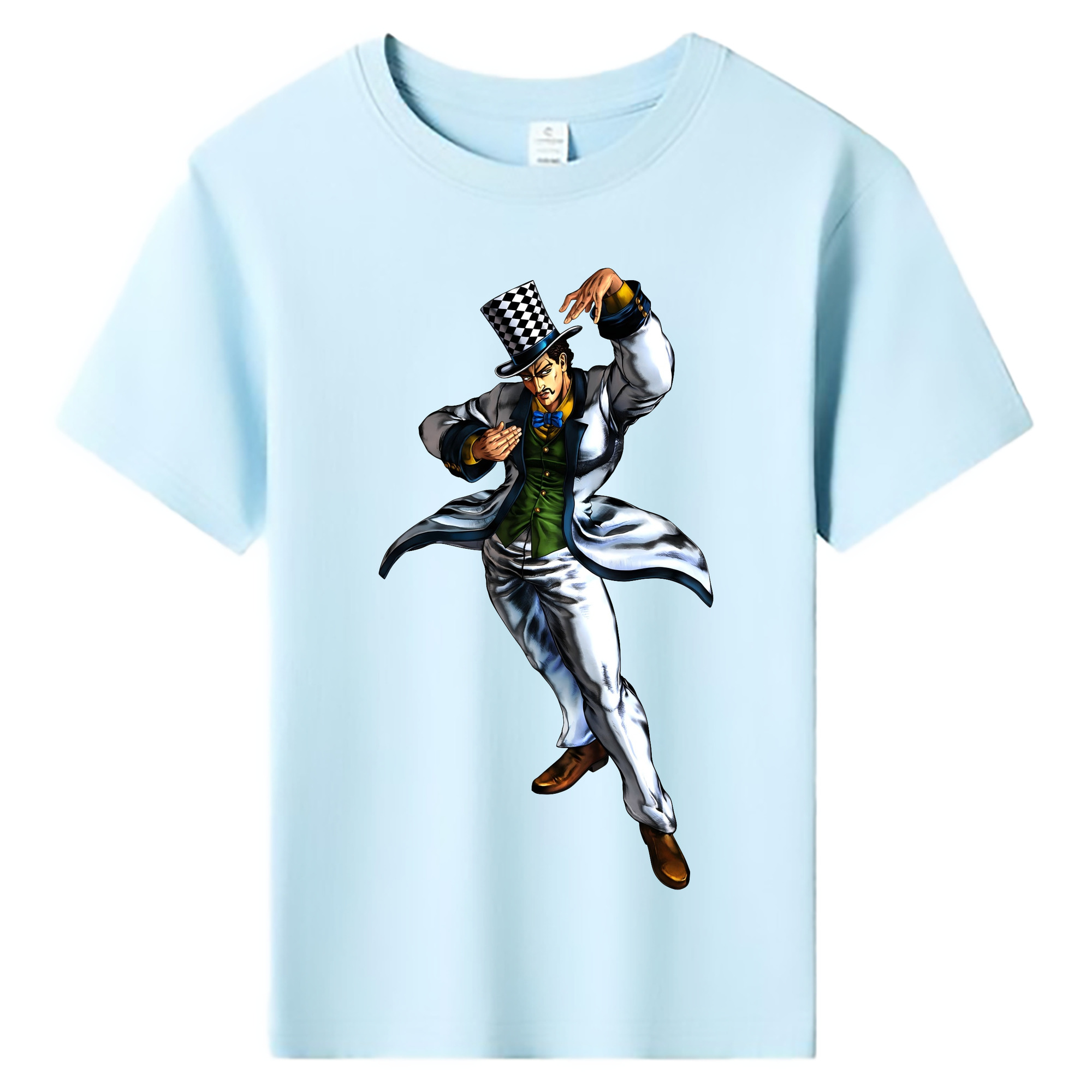 （画像用） ジョジョの奇妙な冒険 ウィル?アントニオ?ツェペリ JoJo's Bizarre Adventure Will Anthonio Zeppeli 綿100％キッズTシャツ（フロントプリント）